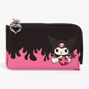 Sanrio Kuromi Pink Flame Cardholder